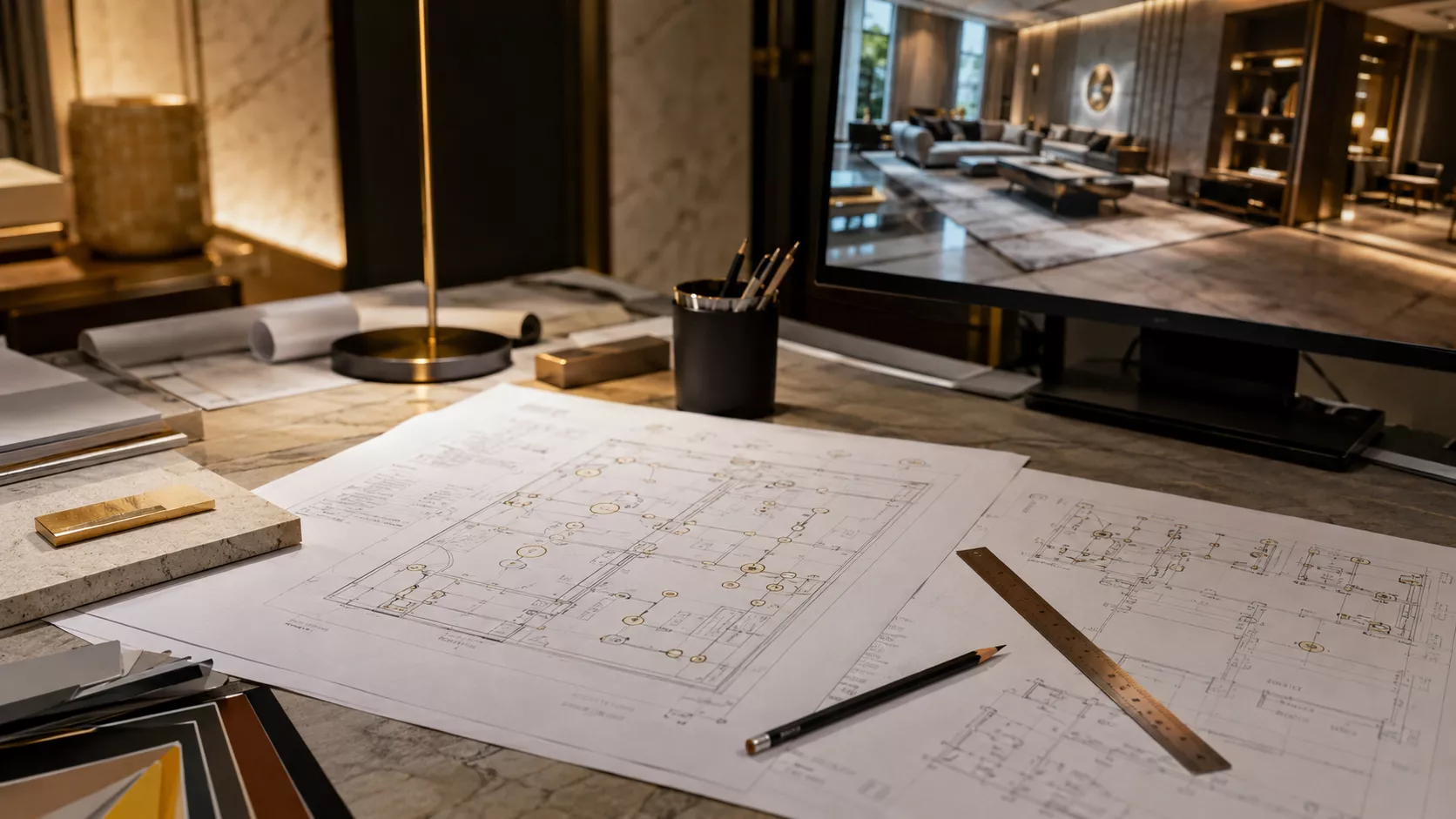 مخططات تنفيذية للتصميم الداخلي مخططات تنفيذية لتصميم داخلي في جدة تضمن تحويل الرندر إلى واقع
