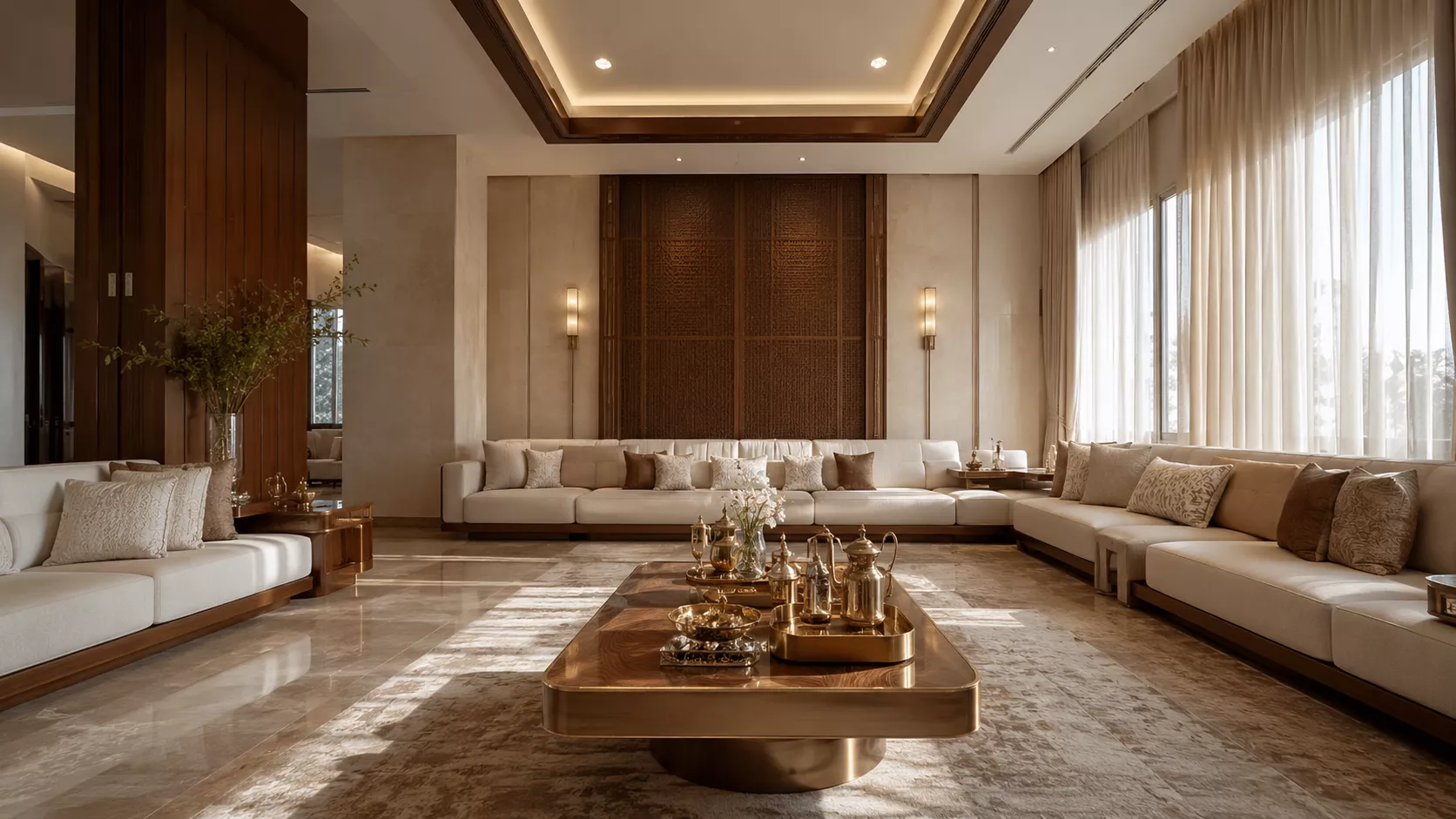 ديكور فلل جدة الفاخر ديكور فلل جدة بتصميم مجلس فاخر يراعي الضيافة والخصوصية