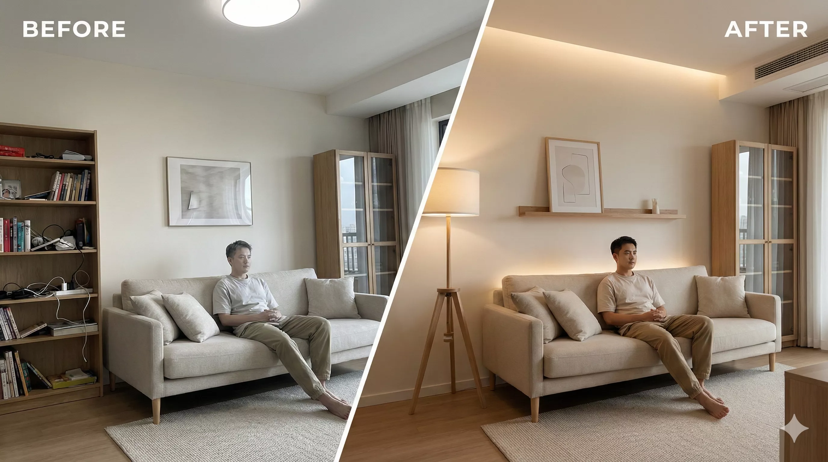 قبل-بعد-إضاءة-خلفية-زوايا-التصوير