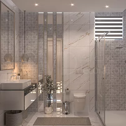 Bathroom design and bathroom decoration